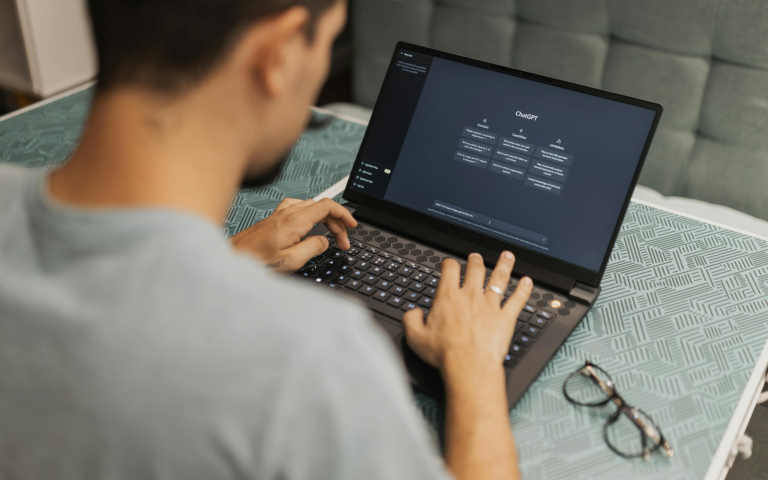 Using an AI chatbot to practice new languages can be helpful, but it doesn’t replace speaking with an actual person large language models, AI header