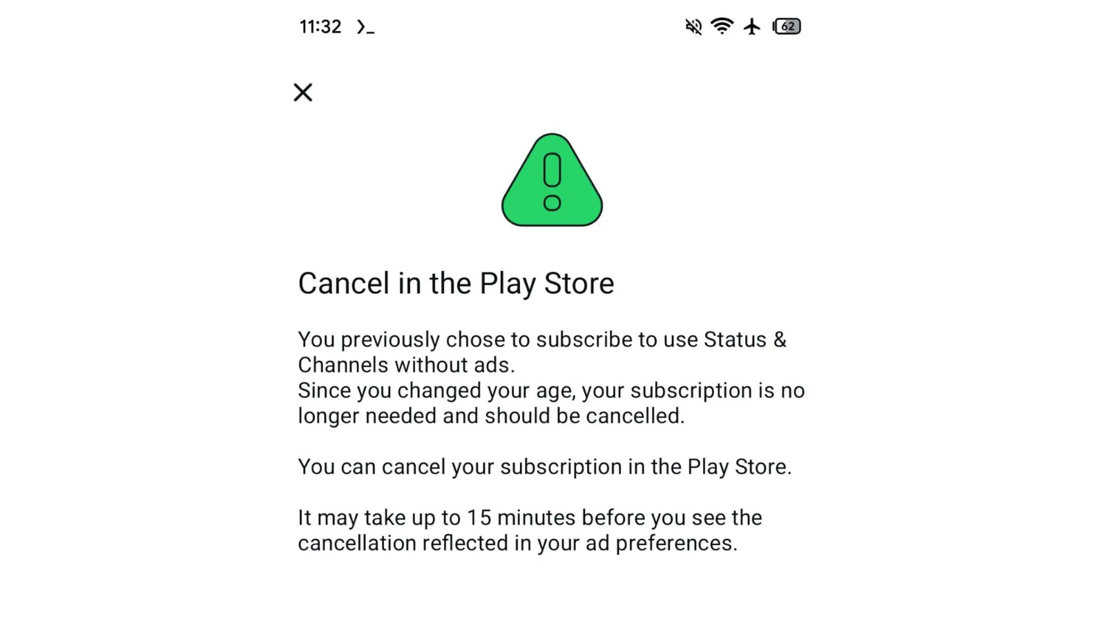 Ad-free subscription WhatsApp (Android Authroity) intext 2