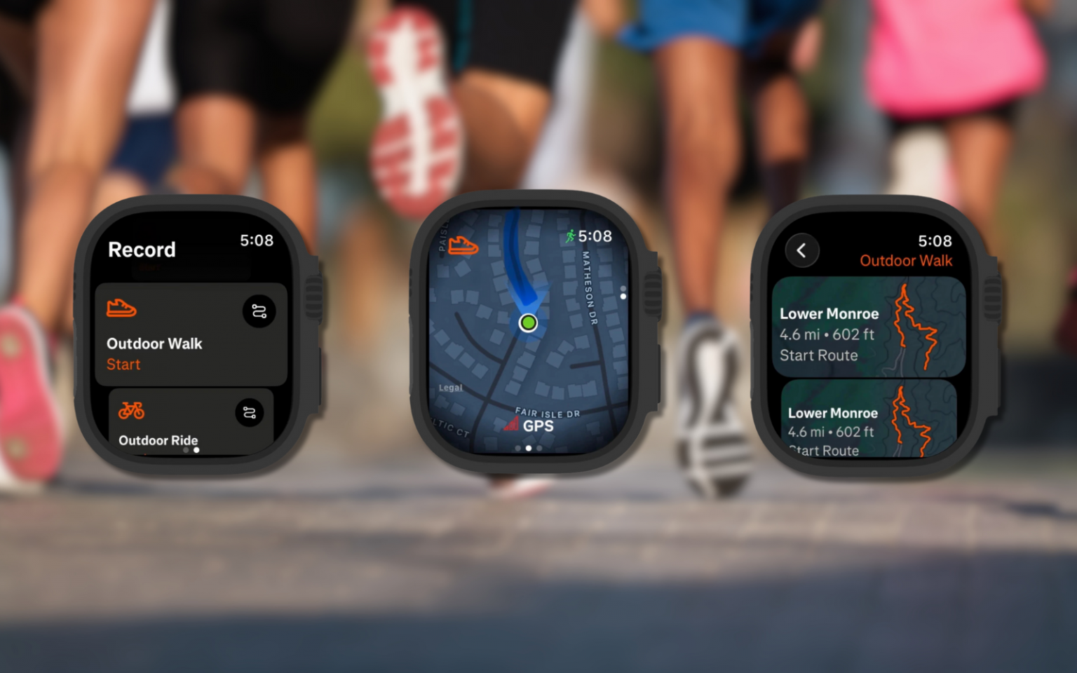 Strava navigation beta header