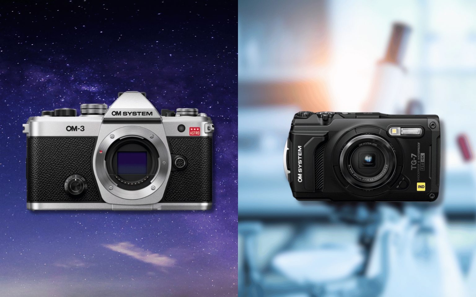 OM System launches dedicated astronomy and microscope cameras OM Systems specialty