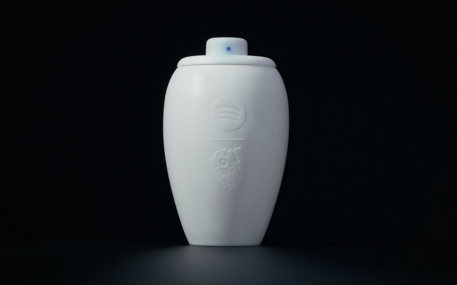 Spotify Liquid Death urn speaker header