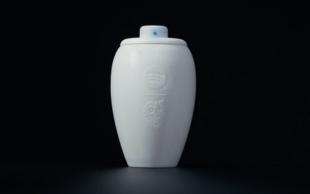 Spotify Liquid Death urn speaker header