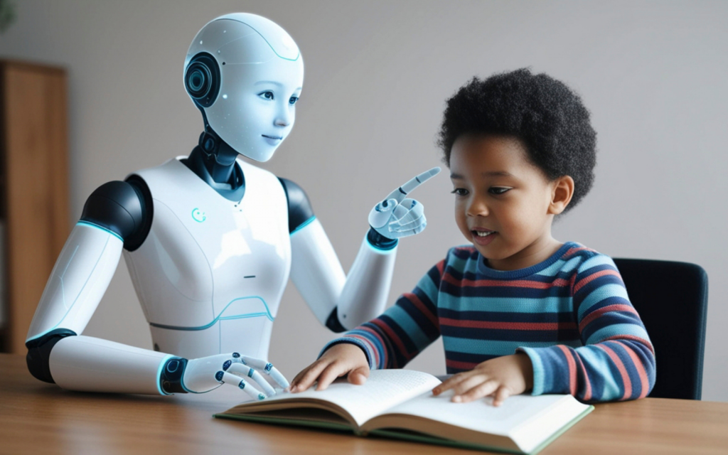 Kids using AI header