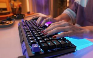 The Logitech G512 X gaming keyboard in black