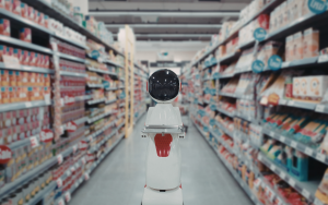 Robot shopping (AI) header