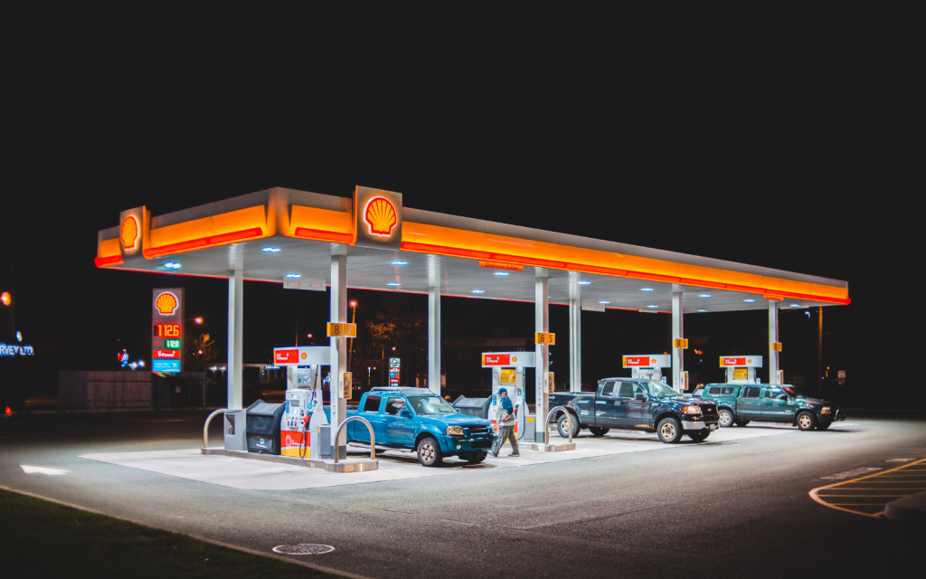 Petrol garage (fuel) header