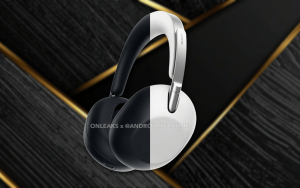 Renders of Sony's The ColleXion headphones in black and white