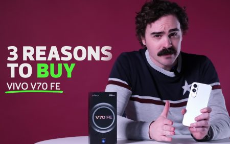 3 Reasons to Buy – Vivo V70 FE Duncan holding the Vivo V70 FE