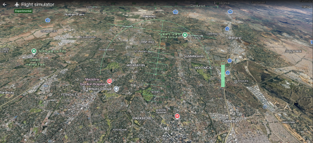Google Earth Flight Sim