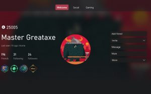 New Xbox features header