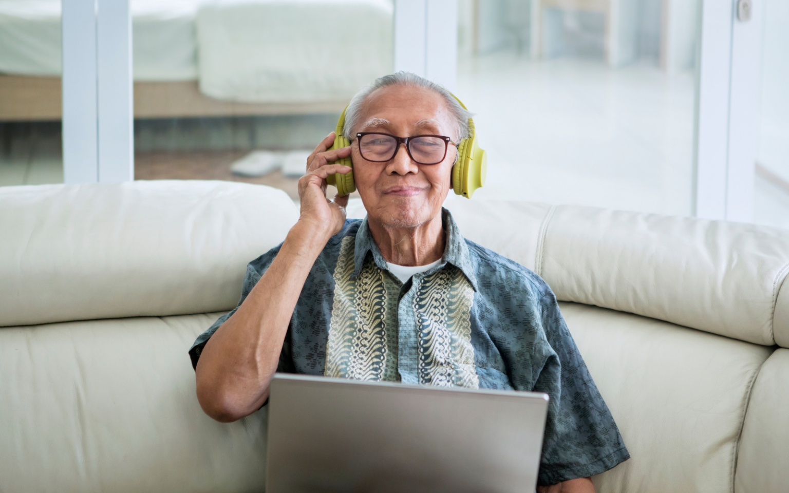 Wherever AI is heading next, older people want a say Old man headphones (AI) header