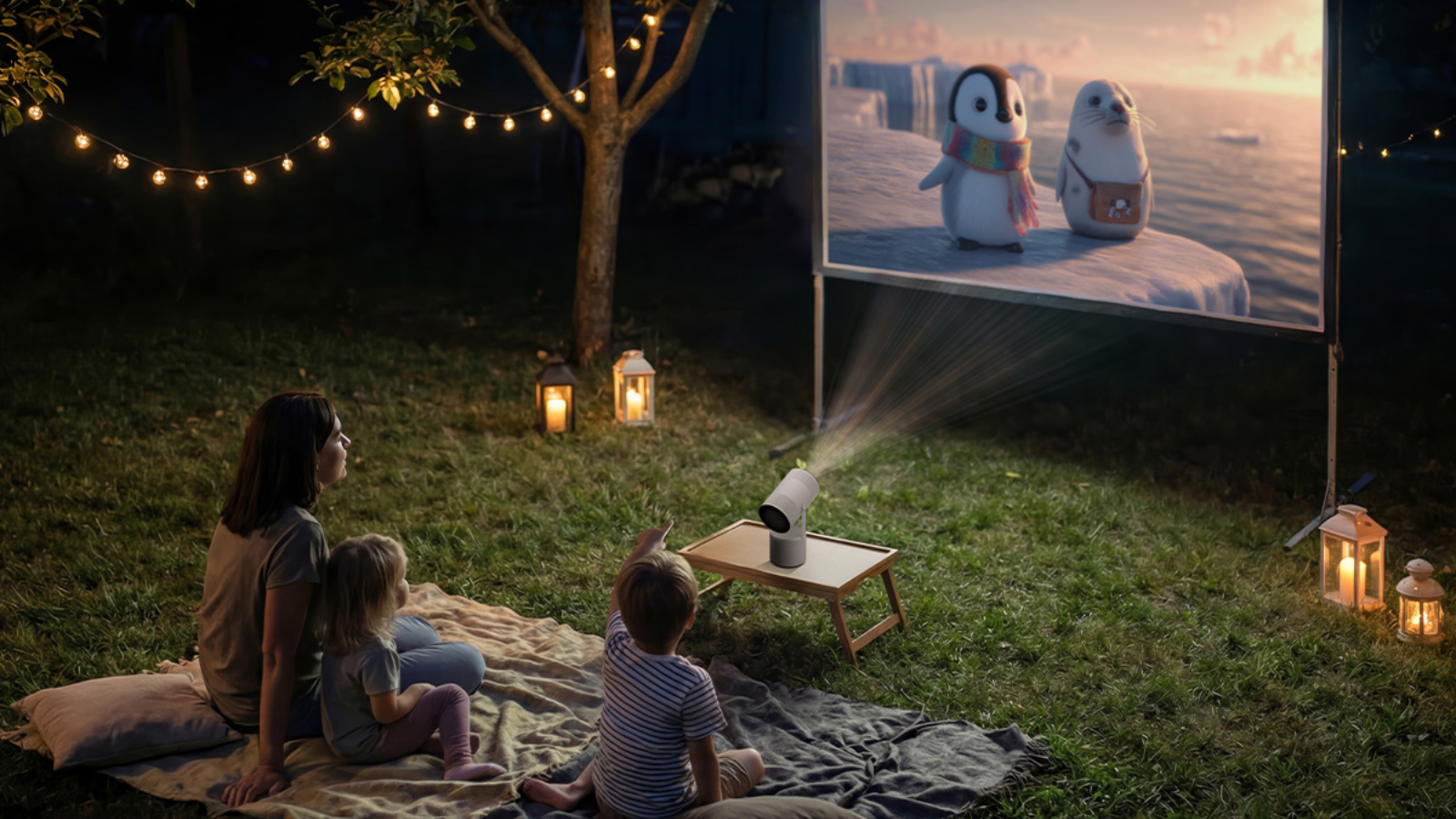 Samsung Freestyle+ AI projector (slop) intext
