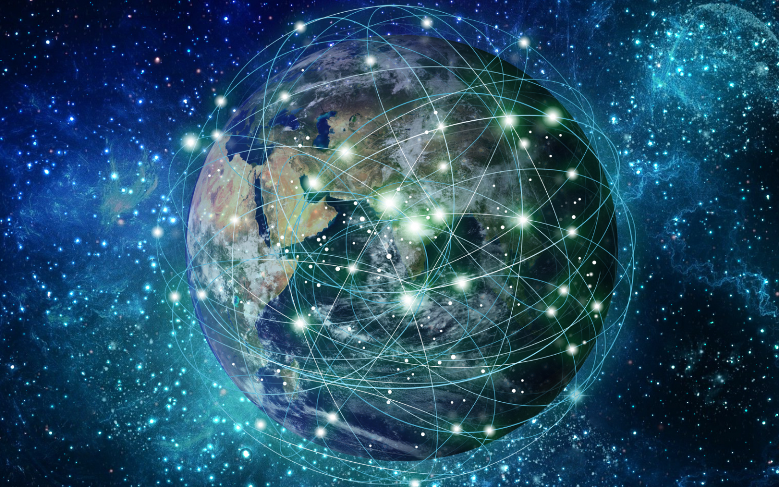 There are already 16,000 satellites in Earth’s orbit. How will we manage the next 100,000? Satellites, Earth header