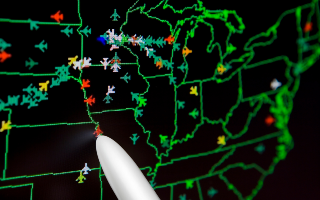 As the skies get busier, will AI help air traffic controllers keep planes flying safely? Air traffic control header