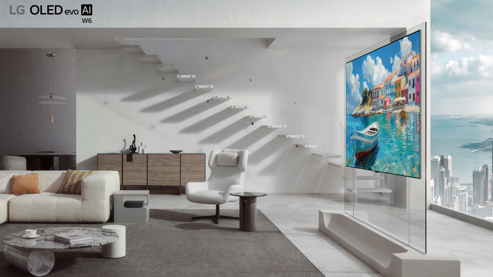 LG OLED evo AI W6 smart TV intext