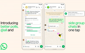 WhatsApp group chat update header