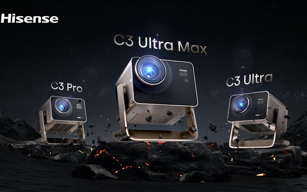 Hisense unveils its 300in C3 projector family, and they’re headed to South Africa Hisense C3 projector family header