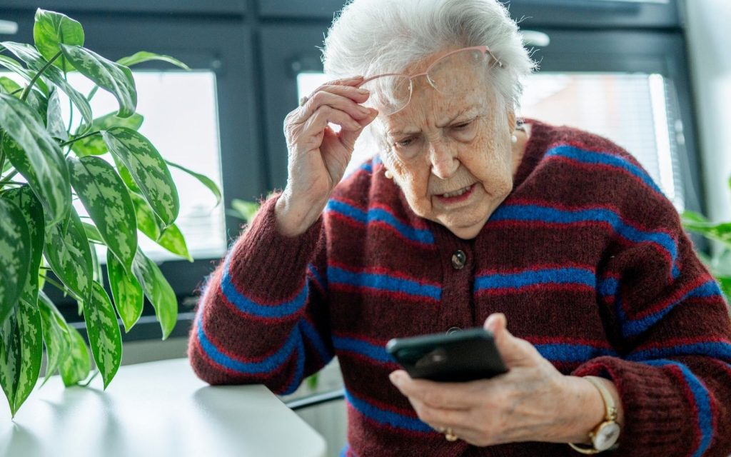 Old people scam header