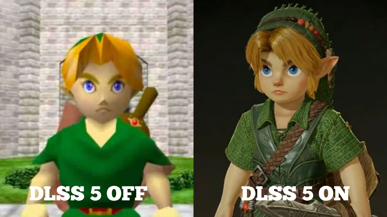 The Legend of Zelda Ocarina of Time remake DLSS ON intext