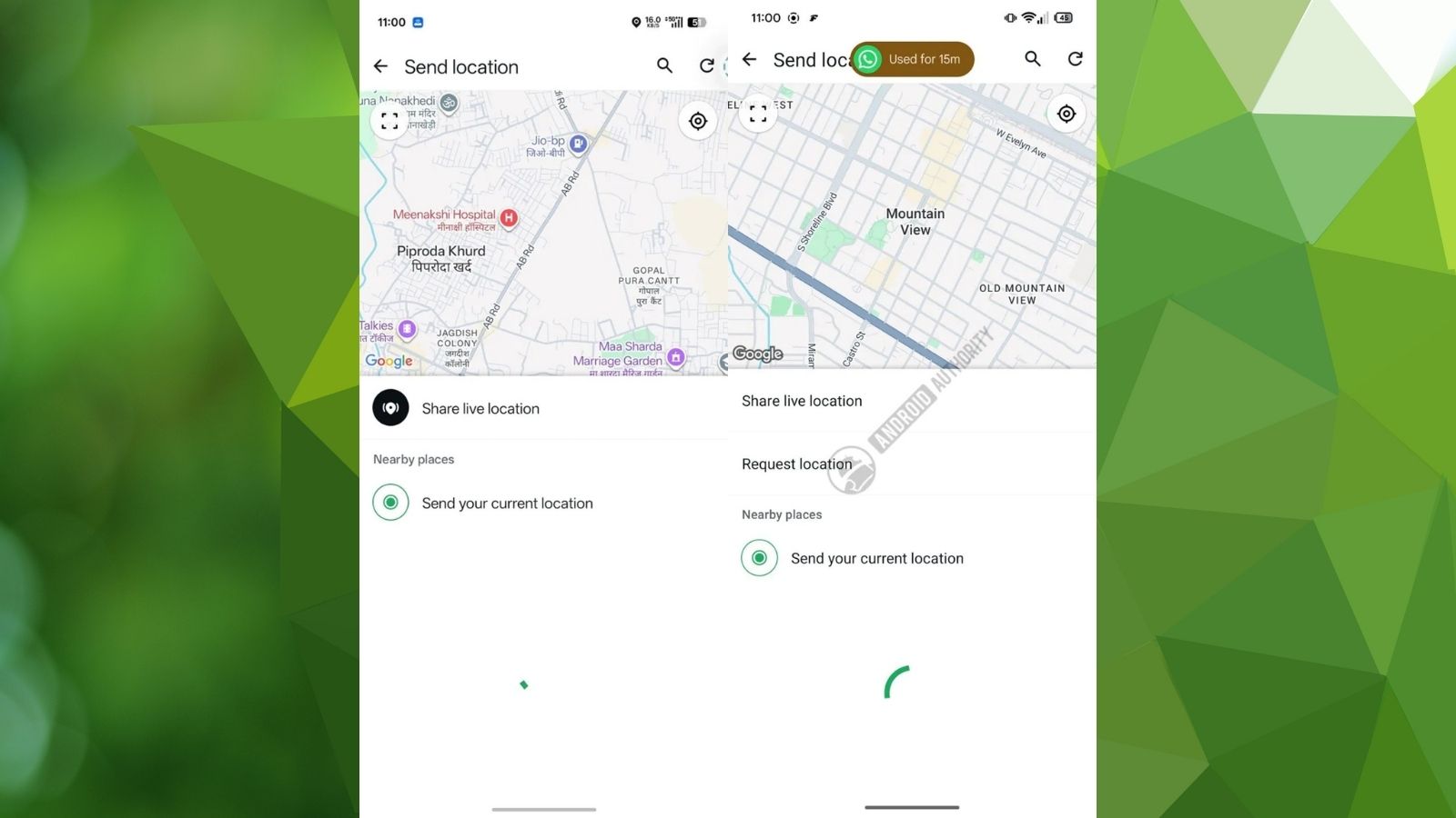 WhatsApp Request location (Android Authority) intext